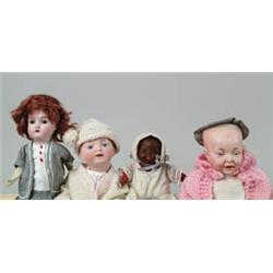 LOT OF 4 DOLLS.