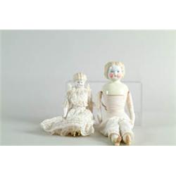 LOT OF 8 CHINA HEAD DOLLS AND HEADS.