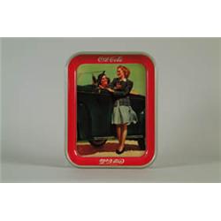 1942 COCA-COLA SERVING TRAY.