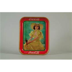 1938 COCA-COLA SERVING TRAY.