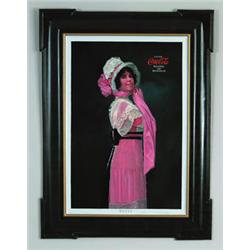 ATTRACTIVE LARGE 1903 TIN LITHO COKE "BETTY" SIGN.