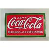BEAUTIFUL LARGE PORCELAIN WITH DOUBLE SIDED EARLY COKE SIGN.