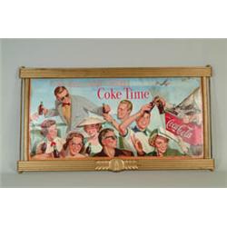 COCA-COLA CARDBOARD SIGN.