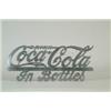 COCA-COLA ALUMINUM DIE-CUT SIGN.