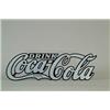 COCA-COLA DIE-CUT ENAMEL SIGN.