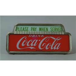 SCARCE COKE LIGHTED COUNTER SIGN.