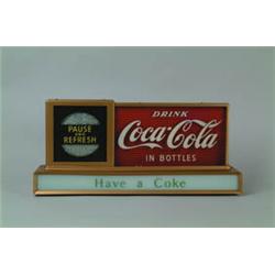 RARE LIGHT UP COKE COUNTER SIGN.