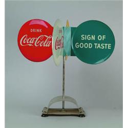 RARE ENAMEL COCA-COLA WHIRLIGIG.