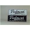 Image 1 : TWO PIEDMONT PORCELAIN RECTANGULAR SIGNS "PIEDMONT, THE CIGARETTE OF QUALITY".