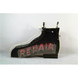 SHOE REPAIR FIGURAL NEON TRADE SIGN.  