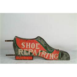 SHOE REPAIR FIGURAL TRADE SIGN.