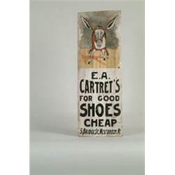 CARTRET'S SHOE SIGN.  
