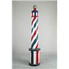 Image 1 : WOOD BARBER POLE TRADE SIGN.