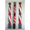 Image 1 : LOT OF 3 BARBER POLE TRADE SIGNS.
