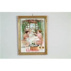 DIAMOND WINE CO. PAPER SIGN.