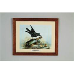 POMEROY CHAMPAGNE EMBOSSED CARDBOARD SIGN.