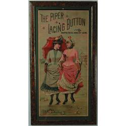 ROLL DOWN PAPER LITHO FOR PIPER LACING BUTTON.  