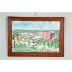 DUTCHESS TROUSER MFG. CO. TIN SIGN.