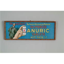 PAPER LITHOGRAPHY FOR DR. PIERCE'S ANURIC TABLETS.