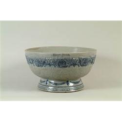 BARDWELL'S ROOT BEER STONEWARE PUNCHBOWL.