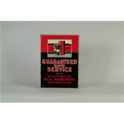 RCA RADIOTRON FLANGE SIGN.