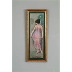 LITHO ROLL DOWN POMPEIAN BEAUTY LITHO DATED 1920.