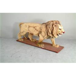 PAPIER-MÂCHÉ LION PARADE FIGURE.