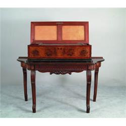 GEORGE BAKER & CO. 19-1/2" CYLINDER MUSIC BOX.