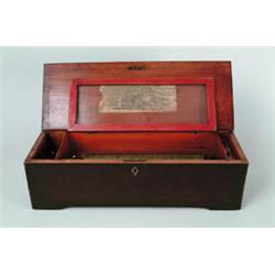 12" CYLINDER MUSIC BOX.