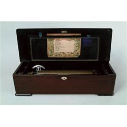 14" CYLINDER SWISS MUSIC BOX.