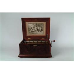 13 5/8" GERMAN SYMPHONION DISC MUSIC BOX.