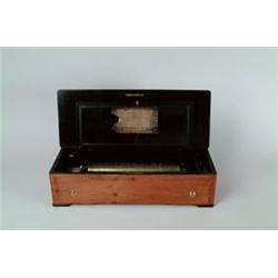 13" CYLINDER SWISS MUSIC BOX.