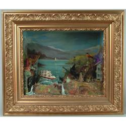 INTRIGUING ANTIQUE STYLED BIRD AUTOMATON.