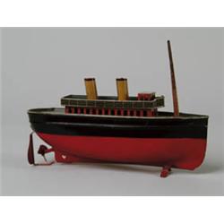7" LITHOGRAPHED TIN BING OCEAN LINER.