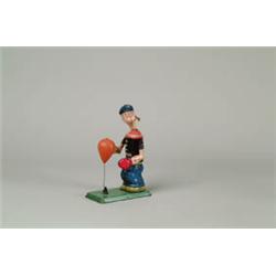 CHEIN POPEYE WITH FLOOR PUNCHING BAG.