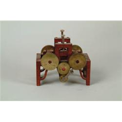 PATENT MODEL:  F.E. COLEMAN TIRE BENDING MACHINE.