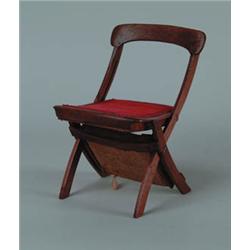 PATENT MODEL:  J.M. RUDIGER FOLDING CHAIR AND LIFE PRESERVER. 