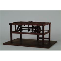 PATENT MODEL:  ALVAH WASHBURN PAPER-FOLDING MACHINE.