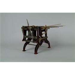 PATENT MODEL:  CHARLES MOORE MACHINE FOR CREASING AND FOLDING PAPER.