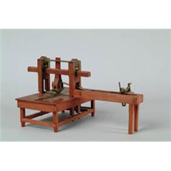 PATENT MODEL:  R.L. & C. SMITH MACHINE FOR FINISHING LEATHER.