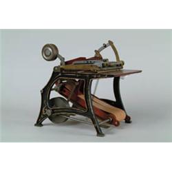 PATENT MODEL:  JOHN NORTH PAPER FOLDING MACHINE.