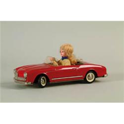 RED SCHUCO GERMAN TEXI 5745 OPEN SPORTS CAR.