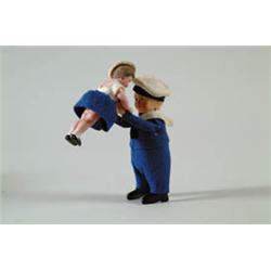 SCHUCO SAILOR BOY AND GIRL DANCER. 