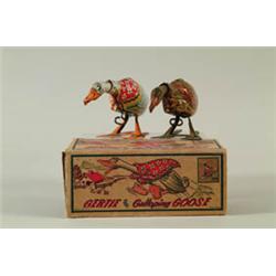 LOT OF 2 W/UP PECKING GEESE.