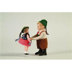 SCHUCO ALPINE BOY DANCING WITH GIRL. 