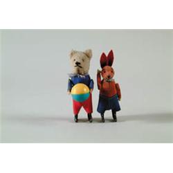 LOT OF 2 SCHUCO ANIMALS.