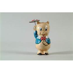 MARX PORKY PIG W/UMBRELLA.