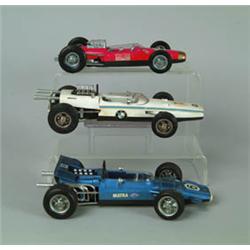 LOT OF 3 SCHUCO FORMULA RACECARS.