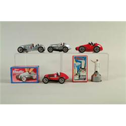 LOT OF 7 SECOND GENERATION SCHUCO CARS AND TOYS.
