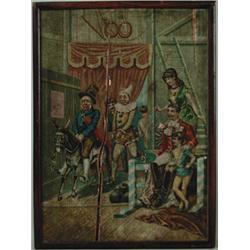 BOXED VICTORIAN CHILDREN'S BLOCK PUZZLE.